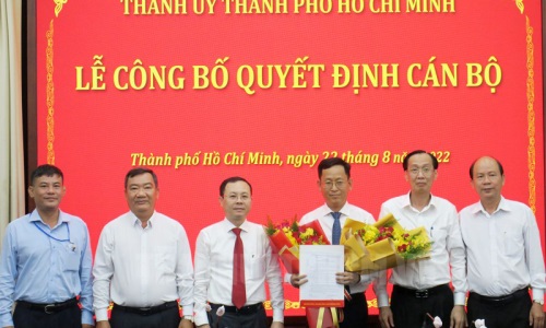 Đồng chí Trần Quốc Trung được bổ nhiệm giữ chức Phó Trưởng Ban Nội chính Thành ủy TP. Hồ Chí Minh
